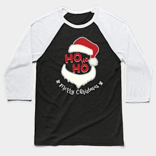 Merry Christmas Hat Santa Hohoho Baseball T-Shirt